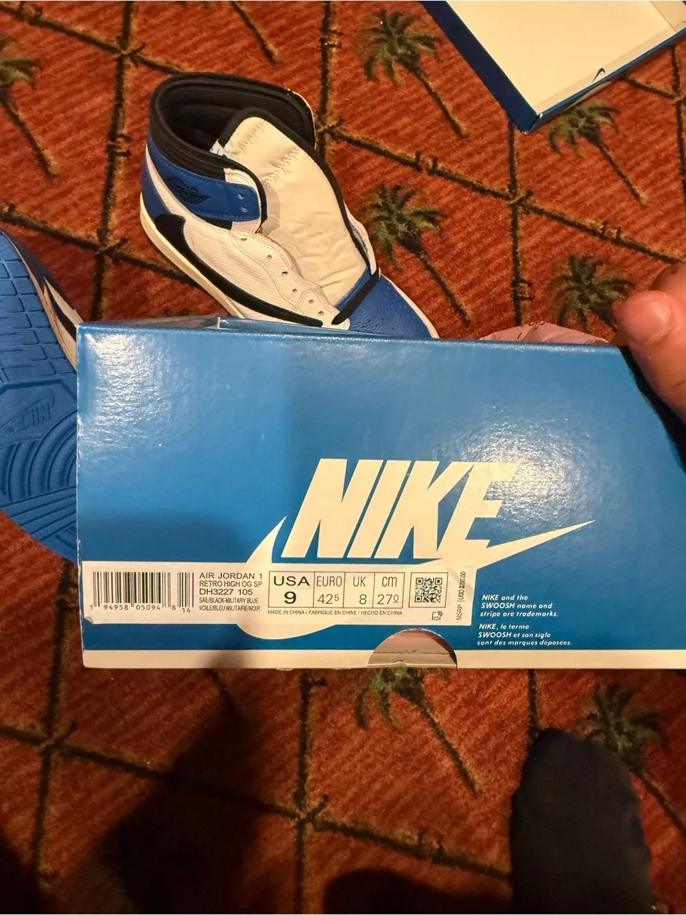 Nike Jordan 1 Travis Scott fragment